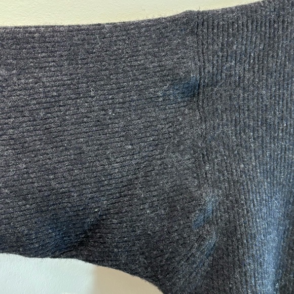 BANANA REPUBLIC Sz L Sweater Hooded Front Hoodie Style Pocket 100% Lambswool - Picture 4 of 5